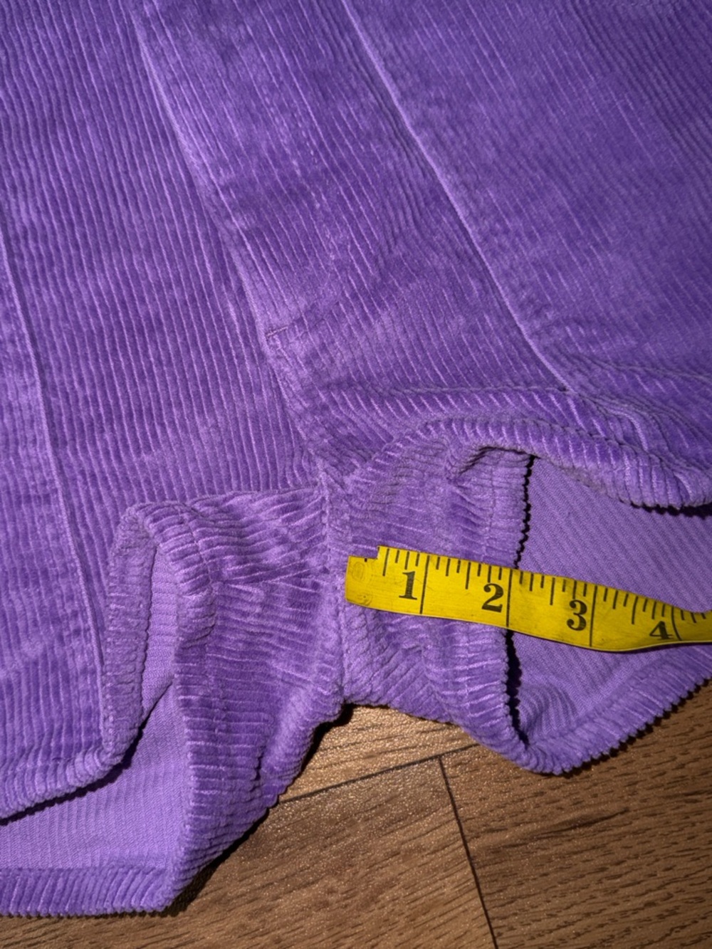 Hammies Size 28 Purple Corduroy Shorts Retro Roller Rink Unisex Bottoms Trendy - Picture 11 of 12